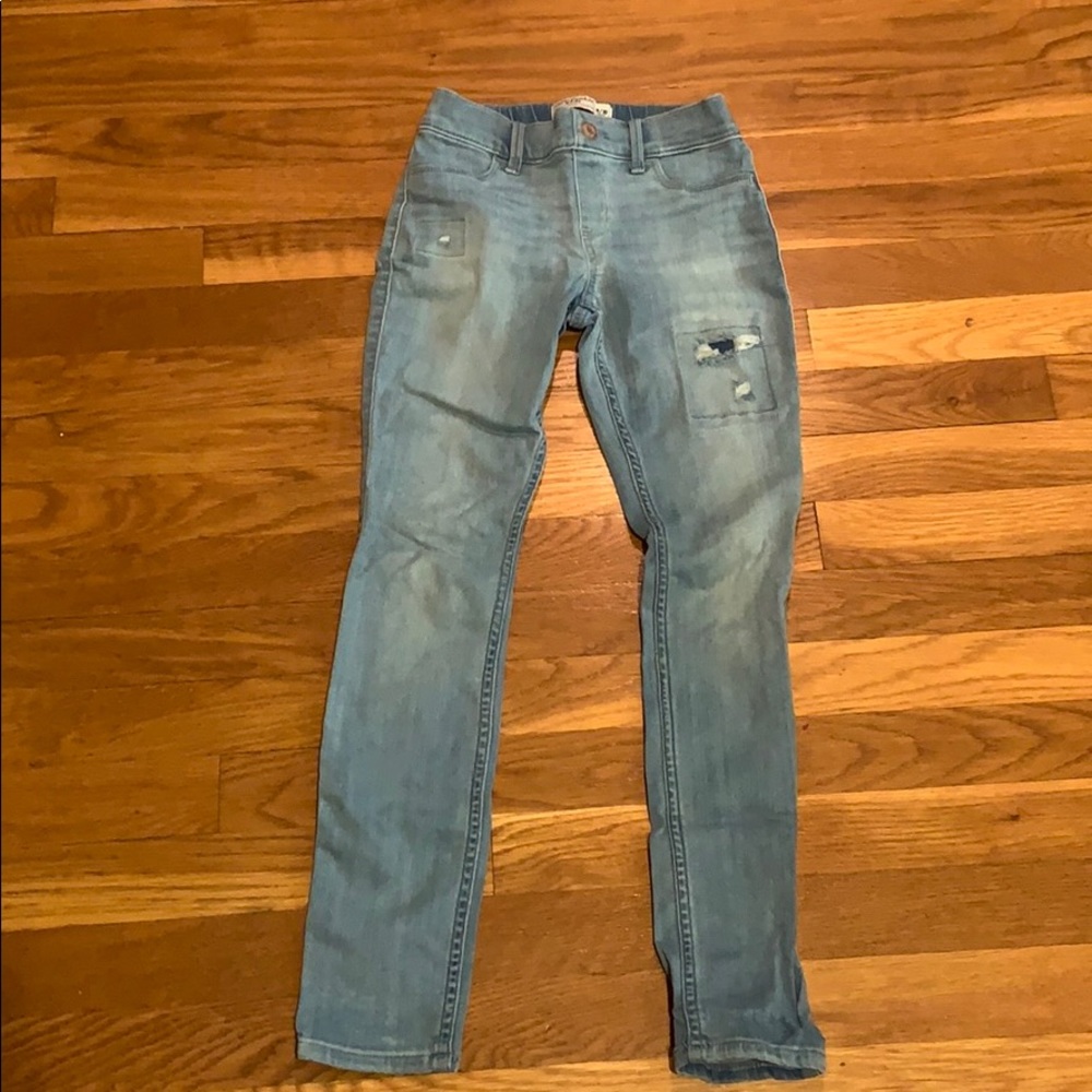 Abercrombie Kids pull on jean leggings